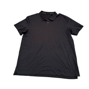 THEORY Men's Polo Shirt Golf Charcoal Gray Short Sleeve Office School Size XXL